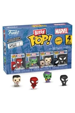 Funko Bitty POP! Funko! Pop^Spider-Man Bitty POP! Vinyl Figure 4-Pack (med Chase-figur)
