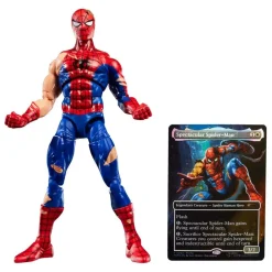 Marvel Legends Actionfigurer^Spider-Man plus Exclusive Foil Card MTG Action Figure 15 cm