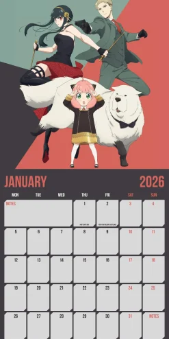 Kalendere^Spy X Family 2026 Square Calendar