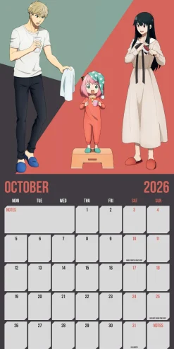 Kalendere^Spy X Family 2026 Square Calendar