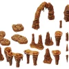 WizKids Kart & Battlemaps|Terreng & Tilbehør^Stalactites & Stalagmites Expansion Pack Warlock Tiles Box Set