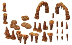 WizKids Kart & Battlemaps|Terreng & Tilbehør^Stalactites & Stalagmites Expansion Pack Warlock Tiles Box Set