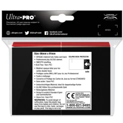 Standard Size Apple Red PRO-Gloss Eclipse Sleeves (100) Kortlommer* Kortlommer