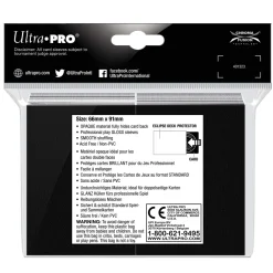 Standard Size Arctic White PRO-Gloss Eclipse Sleeves (100) Kortlommer* Kortlommer