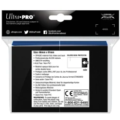 Standard Size Pacific Blue PRO-Gloss Eclipse Sleeves (100) Kortlommer* Kortlommer