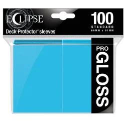 Kortlommer^Standard Size Sky Blue PRO-Gloss Eclipse Sleeves (100) Kortlommer