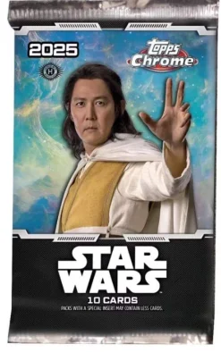Star Wars 2025 Chrome Hobby Booster Pack* Andre Kortspill