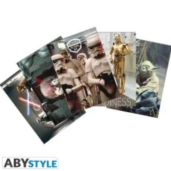 Kort, Bursdag & Anledning^Star Wars - Postkort - Set 1 "Movie Scenes"