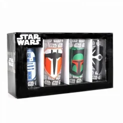 Glass^Star Wars Badge Icon Mini Glasses Set of 4