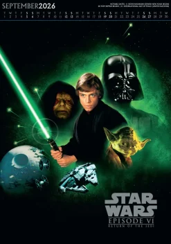 Star Wars Classic 2026 A3 Deluxe Calendar* Science Fiction|Kalendere