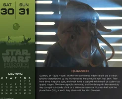 Star Wars Classic 2026 Desk Block Cal.* Kalendere