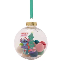 Disney-jul Stitch Pom Poms Baubles Set of 7* Julekuler|Julepynt