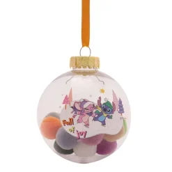 Disney-jul Stitch Pom Poms Baubles Set of 7* Julekuler|Julepynt