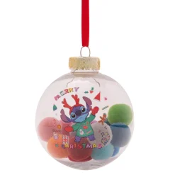 Disney-jul Stitch Pom Poms Baubles Set of 7* Julekuler|Julepynt