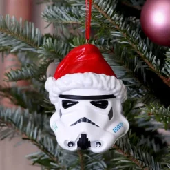 Star Wars-jul Julekuler|Julepynt^Stormtrooper Santa Hat Hanging Ornament