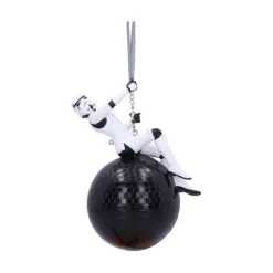 Star Wars-jul Julekuler^Stormtrooper Wrecking Ball Hanging Ornament 12,5cm