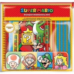 Super Mario Core Colour Block Bumper Stationery Set* Kontorutstyr