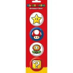 Kontorutstyr^Super Mario Essential Eraser Set