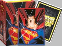 Superman Brushed Art Standard Size Dragon Shield Sleeves (100) Kortlommer, Dragon Shield* Kortlommer