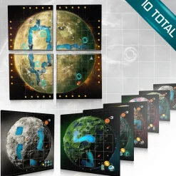 Planet Unknown Supermoon Playmats (10)* Tilbehør Til Brettspill