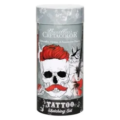 Tegne- & Maleutstyr^Tattoo Sketching Set (14)