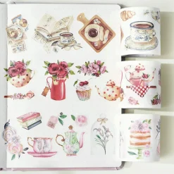 Tilbehør^Tea Temptations Washi Tape Sticker Set