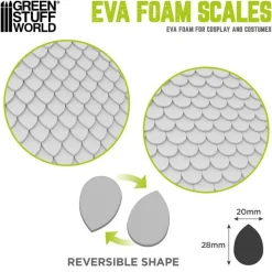 Green Stuff World Tilbehør^Teardrop Pack Eva Foam Scales
