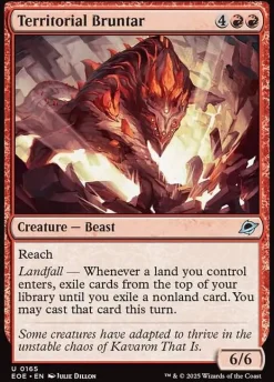 Territorial Bruntar (Enkeltkort)* Singles (Løskort)|Singles (Løskort)