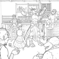 Jef Aldrich Tegne & Male^The Dungeonmeister Goblin Quest Coloring Book: Follow Along with-and Color-This All-New RPG Fantasy Adventure!