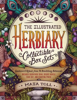 Maia Toll The Illustrated Herbiary Collectible Box Set: Guidance and Rituals from 36 Bewitching Botanicals; Includes Hardcover Book, Deluxe Oracle Card Set, and Carrying Pouch* Samlebokser
