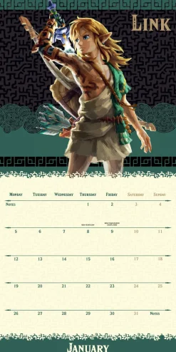 Kalendere^THE LEGEND OF ZELDA 2026 SQUARE CALENDAR
