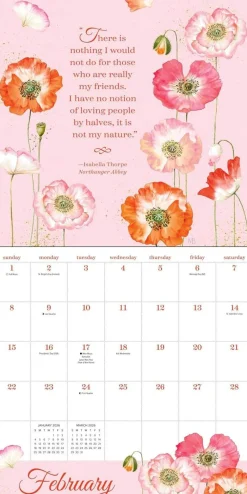 Jane Austen Historie|Kalendere^The Quotable 2026 Wall Calendar