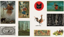 Håndarbeid^The Sticker Treasury of Ghosts & Dark Curiosities: An eclectic book of stickers for journaling, collaging, scrapbooking and more