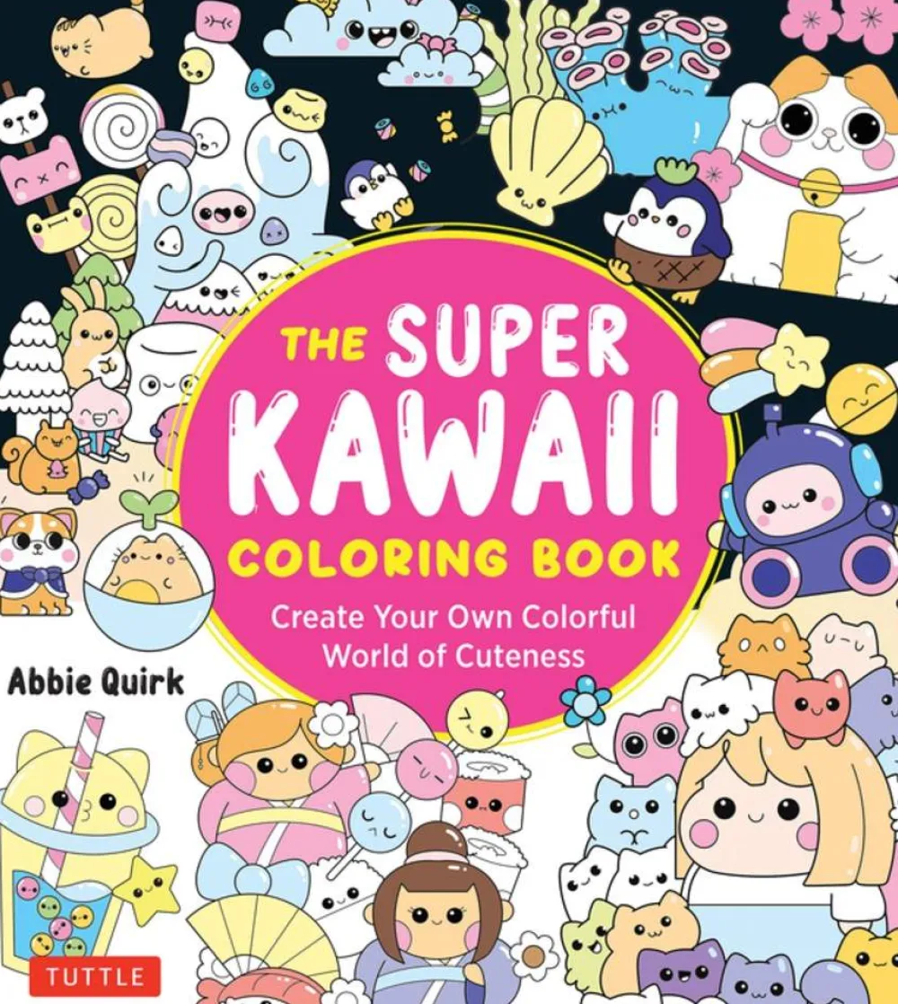 Abbie Quirk The Super Kawaii Coloring Book: Create Your Own Colorful World of Cuteness* Tegne & Male