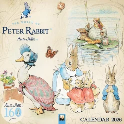 Flame Tree Studio The World of Peter Rabbit Wall Calendar 2026 (Art Calendar)* Kalendere