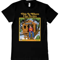 Steven Rhodes This Is Where I Go To Cry T-Shirt* T-Skjorter