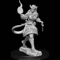 WizKids Karakterer^Tiefling Female Sorceror (Wave 15) Dungeons & Dragons Nolzurs Marvelous Unpainted Miniature Figur