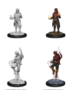 WizKids Karakterer^Tiefling Male Sorcerer (Wave 12) Dungeons & Dragons Nolzurs Marvelous Unpainted Miniature Figur