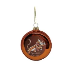 Disney-jul Julekuler^Tigger the Pooh Glass Disc Ornament 8 cm