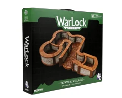 WizKids Terreng & Tilbehør^Town & Village Angles & Curves 1 Inch Expansion Pack Warlock Tiles Box Set