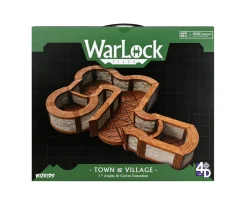 WizKids Terreng & Tilbehør^Town & Village Angles & Curves 1 Inch Expansion Pack Warlock Tiles Box Set