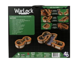 WizKids Terreng & Tilbehør^Town & Village Angles & Curves 1 Inch Expansion Pack Warlock Tiles Box Set