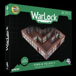 WizKids Town & Village II Full Height Plaster Walls Expansion Warlock Tiles Box Set* Terreng & Tilbehør