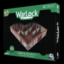 WizKids Town & Village II Full Height Plaster Walls Expansion Warlock Tiles Box Set* Terreng & Tilbehør