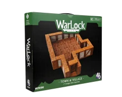 WizKids Town & Village Straight Walls 1 Inch Expansion Pack Warlock Tiles Box Set* Kart & Battlemaps|Terreng & Tilbehør