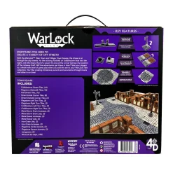 WizKids Town & Village Town Square Warlock Tiles Box Set* Kart & Battlemaps|Terreng & Tilbehør