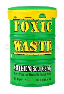 Godteri^Toxic Waste Green Drums 42g