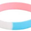Pride Transgender Flag Colours Silicone Bracelet* Smykker|Smykker