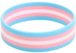 Pride Smykker|Smykker^Transgender Flag Silicone Wrist Band