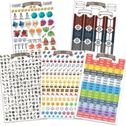 GlassStaff TTRPG Notebook Ministickers* Tilbehør